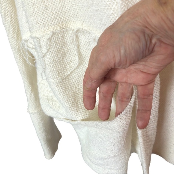 Anthropologie Saturday Sunday Open Cardigan Women M Off White Long DolmanSleeve - Picture 2 of 11